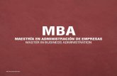 MA - Universidad de Las Américas€¦ · Gracias a la alianza entre IEDE y la Universidad de Las Américas, el participante del programa MBA cursa tres materias obligatorias, dictadas