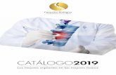 CATÁLOGO2019€¦ · facilita el uso intraoperatorio más eficiente del sistema, incluyendo el insertador ajustable, que permite la angulación variable del implante de 10 ° a 60