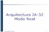 Arquitectura IA-32 Modo Real - electron.frba.utn.edu.argjoyuela/presentaciones/Procesador I… · Direccionamiento en Modo Real Desplazamiento 15 0 16 Dirección Base 19 0 Dirección