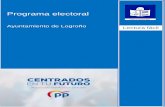 Programa electoralmivotocuenta.es/wp-content/uploads/2019/05/PP-Logroño-LF.pdf · Este documento es un resumen del programa electoral de PP, que es el Partido Popular para las elecciones