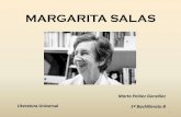 Presentación de PowerPointSalas-19… · BIOGRAFÍA (1938- ) • Margarita Salas Falgueras nacida en Canero, Asturias en noviembre de 1938 es una bioquímica española que ha desarollado