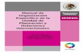 Manual de Organización Específico de la Unidad de ...€¦ · estructura del área de la Unidad de Planeación y Relaciones Internacionales y precisar las funciones encomendadas
