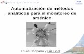 Automatización de métodos analíticos para el monitoreo de ...retac.cimav.edu.mx/wp-content/uploads/2011/03/1-Luz-Leal.pdf · posibilitado la automatización parcial o total de