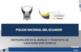 POLICIA NACIONAL DEL ECUADOR … · POLICIA NACIONAL DEL ECUADOR PARTICIPACIÓN EN EL MANEJO Y TRASPORTE DE CADÁVERES POR COVID-19 POLICÍA NACIONAL . 04 RESOLUCIÓN COE NACIONAL