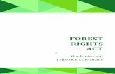 FOREST RIGHTS ACT - fra.org.in FRA final report.pdf · When the Scheduled Tribes and Other Traditional Forest Dwellers’ (Recognition of Forest Rights) Act, or the Forest Rights
