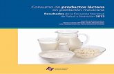 Consumo de productos lácteos en población mexicana ... · Consumo de productos lácteos en población mexicana. Resultados de la Encuesta Nacional de Salud y Nutrición 2012 Primera