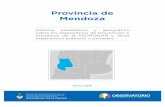 Provincia de Mendoza - Observatorio€¦ · del sistema judicial (juzgados de distintos fueros: federales, penales, civiles, de familia, entre otros), del sistema de salud (hospitales,