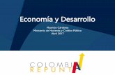 Economía y Desarrollo - Fedebiocombustibles logros mac… · Mauricio Cárdenas Ministerio de Hacienda y Crédito Público Abril 2017. Avances estructurales. Tenemos una economía