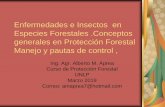 Enfermedades e Insectos en Especies Forestales .Conceptos ...aulavirtual.agro.unlp.edu.ar/pluginfile.php/38695/mod_resource/cont… · Bosques urbanos y de producción . Objetivos