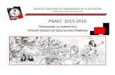 PNAEC 2015-2016€¦ · plantas, animales, fenómenos y hechos, sus significados y procesos; con facultades cada vez más desplegadas para entender la vida y el funcionamiento del