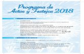 Programa de2018 Actos y Festejospirotecnicalaalegria.com/2018/lapiro2018.pdf · Programa de Actos y Festejos 2018 u SÁBADO 25 DE AGOSTO 21.00 h. COHETAZO. Comenzamos fuerte nuestra