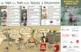 De Tapa en TAPA por TERUEL Y provinciateruelturismo.es/wp-content/uploads/2018/08/desplegable-tapas-201… · 56 El buñuolini en el olivar de Calanda HOTEL SPA BALFAGÓN-ALTO MAESTRAZGO