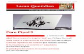 Para Pipol 9 - Escuela de la Orientación Lacaniana EOL · El amo de mañana, comanda desde hoy — Jacques Lacan N° 824 – Lunes 18 de marzo de 2019 – 10 h 29 [GMT + 1] – lacanquotidien.fr