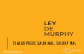 LEY DE MURPHY - Cursos ELEInternacional · LEY DE MURPHY ¿Qué vamos a practicar? RECURSOS PARA FORMULAR HIPÓTESIS SOBRE EL FUTURO Seguro que Seguramente Probablemente Posiblemente