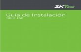 Guía de Instalación - ZKTeco Latinoamérica€¦ · comenzando de izquierda a derecha. Cuando el interruptor está en la posición ON, indica 1 cuando el interruptor está hacia