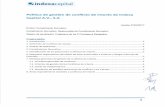 indexacapital.com · 2020-04-14 · indexacapital 1. Introducción La Directiva sobre Mercados de Instrumentos Financieros (MIFID) obliga a elaborar una política de conflictos de