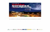 La UPM en la Noche Europea de los Investigadores 2018 de Investigacion... · 2018-12-11 · El último viernes del mes de septiembre es el día elegido por la Comisión Europea para