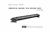 MEGA BAR 50 RGB RC - サウンドハウス - PA音響機 …...1 はじめに この度はAmerican DJ MEGA BAR 50 RGB RCをご購入頂き誠にありがとうございます。MEGA