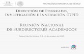 Diapositiva 1 - Instituto Tecnológico de Toluca...Perfiles Deseables - 2014 Perfiles Deseables - 2015 Cuerpos Académicos Reconocidos - 2014 41 166 SEP TECNOLÓGICO NACIONAL DE MÉXICO