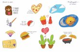 Stickers de amor · Lalalala-Stickers de amor - 2017 ®CRAFTINGEEK.ME Comamos muchos taquitos juntos yo te elijo Te mando un gran abrazo e ero Mucho Eres el queso de mi pizza ¿A