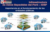 Importancia en el funcionamiento de las entidades públicas. · 2018-11-09 · Actualmente en el País, la información espacial es considerada critica para tomar decisiones acertadas