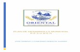 PLAN DE Desarrollo municipal r e s u m e n - Pueblapafmun.puebla.gob.mx/admin/mpiooriental/web/servicios/...PLAN DE DESARROLLO MUNICIPAL 2018 – 2021 Ayuntamiento Municipal de Oriental