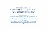 UNIDAD -6- LAS MEZCLAS COMPLEJAS Y SU SEPARACIÓN EN ... · PRÁCTICA Nº 5 SEPARACIÓN DE LOS COMPONENTES DE UNA DISOLUCIÓN SOBRESATURADA. PREPARACIÓN PARA LA PRÁCTICA. INSTRUCCIONES.