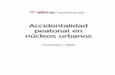 Accidentalidad peatonal en núcleos urbanos · Fuente: Anuario Estadístico Accidentes, 2003. Dirección General de Tráfico 4- Características de los implicados: los peatones con