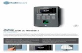 TA-8020 CONTROLADOR DE PRESENCIAstatic.jnc.es/.../Folleto_Safescan-TA-8020-Productsheet-2016-ES-v02.… · • Registro completo de las horas de trabajo (entradas/salidas, incluyendo