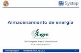 Almacenamiento de energía - CIGRE · Revisa el manejo del almacenamiento de energía en microredes. Con la disminución de los costos de las fuentes de energía renovables, estas