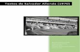 Textos de Salvador Allende (1970) · Discurso en el mineral de Carbón de Lota (31 de Diciembre de 1970). ..... 104 BIBLIOTECA CLODOMIRO ALMEYDA PARTIDO SOCIALISTA DE CHILE 1 RETIRO
