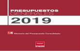 PRESUPUESTOS GENERALES 2019 - Comunidad de Madrid · iv. el presupuesto consolidado de la comunidad de madrid, organismos autÓnomos, empresas y entes pÚblicos 1. el presupuesto