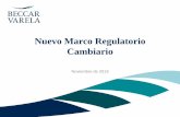 Nuevo Marco Regulatorio Cambiario · 2019-11-15 · Marco Regulatorio Cambiario Introducción Cobros exportaciones de bienes y servicios deben ser liquidados en los plazos y cumpliendo