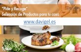“Pide y Recoge” Selección de Productos para tu casa · Cocina Italiana: pastas Rellenas y Lasañas 10548 Tortellini di Carne 3 bolsas de 1 kg. 3,00 3 1.000 19,50 ... 10274 Arroz