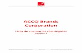 ACCO Brands Corporation Como parte del compromiso de ACCO Brands de proteger a los consumidores, empleados
