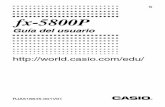 fx-5800P UsersGuide Sp - CASIO€¦ · • El contenido de este manual se encuentra sujeto a cambios sin previo aviso. • En ningún caso, CASIO Computer Co., Ltd. será responsable