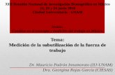 Sesión: Cambios en el concepto y medición del trabajo en ...€¦ · Cambios en el concepto y medición del trabajo en México Tema: Medición de la subutilización de la fuerza