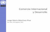 Comercio Internacional y Desarrollo€¦ · CARICOM os D e s t i n o s Zona de exportaciones diversificadas . Evolución de la productividad sectorial Costa Rica, 1990-2010. (Miles