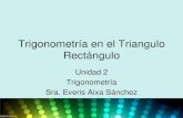 Trigonometría en el Triangulo Rectángulo · Definición de las funciones trigonométricas Sea un número real y sea el punto ... cos 1 0 0 -1 tan No definida − − No definida.
