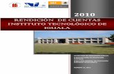 RENDICIÓN DE CUENTAS - Instituto Tecnológico de Iguala · albergan al Instituto Tecnológico de Iguala, y en el mes de septiembre de 1993, se da ... Federal de Educación, Ley orgánica