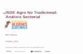 ISDE Agro No Tradicional: Análisis Sectorial · •Sistema de irrigación •Manejo de sustancias permitidas por los Tratados de libre comercio •Buenas prácticas Agrícolas •Empleo