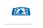 Dossier de prensa temporada 2017/2018 - Baqueira-Beret · con un desnivel de 1.010 metros, se inicia en la cota 1.500 y alcanza los 2.510 metros de altitud en el Tuc del Dossau en