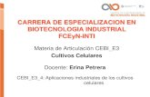 CARRERA DE ESPECIALIZACION EN BIOTECNOLOGIA INDUSTRIAL ...biotecnologiaindustrial.fcen.uba.ar/wp-content/... · ENSAYOS DE VIABILIDAD - Dependen de la integridad de la membrana, medida