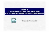 Tema3 Segmentacion y comportamiento consumidorbiblioteca.esucomex.cl/RCA/La segmentación del... · Demográficas, geográficas, socioeconómicas, de personalidad y estilos de vida