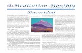 Anniversary Issue Meditation Monthly para ver se prueba sأ³lo medi-ante el amparo de la bruma. Nuestro