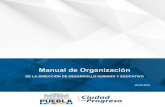 Clave: MPUE1418/MO/SDS07/DDHE032 Manual de Organización de ...gobiernoabierto.pueblacapital.gob.mx/transparencia... · profesionalización de docentes y directivos del Municipio