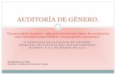 AUDITORÍA DE GÉNERO. · -Ley Orgánica 1/2004, de 28 de diciembre, de medidas de Protección Integral contra la Violencia de Género. -Estatuto de Autonomía de Canarias, art 5.2.,