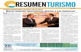 DIARIO DE INFORMACION TURISTICA Y REVISTA DE PRENSA ...pular Dominicano renovó el compromiso con la industria turística presente en el país, reiteran-do su rol para impulsar el