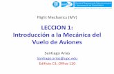LECCION 1: Introducción a la Mecánica del Vuelo de Aviones · Introducción a la Mecánica del 23 Vuelo de aviones 9. Casos particulares: Vuelo simétrico en un plano vertical •