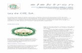 Ley de CFE, S.A. · Boletín del FRENTE DE TRABAJADORES DE LA ENERGIA de MEXICO Organización obrera afiliada a la FEDERACION SINDICAL MUNDIAL | prensa@fte-energia.org v. 14, n. 180,